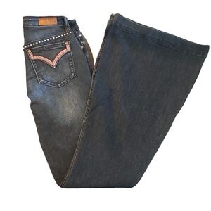 Shyanne Dark Blue Flare Jeans